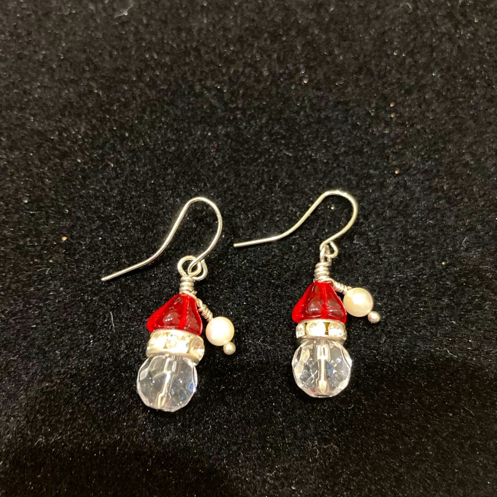 Santa hat earrings ❤️